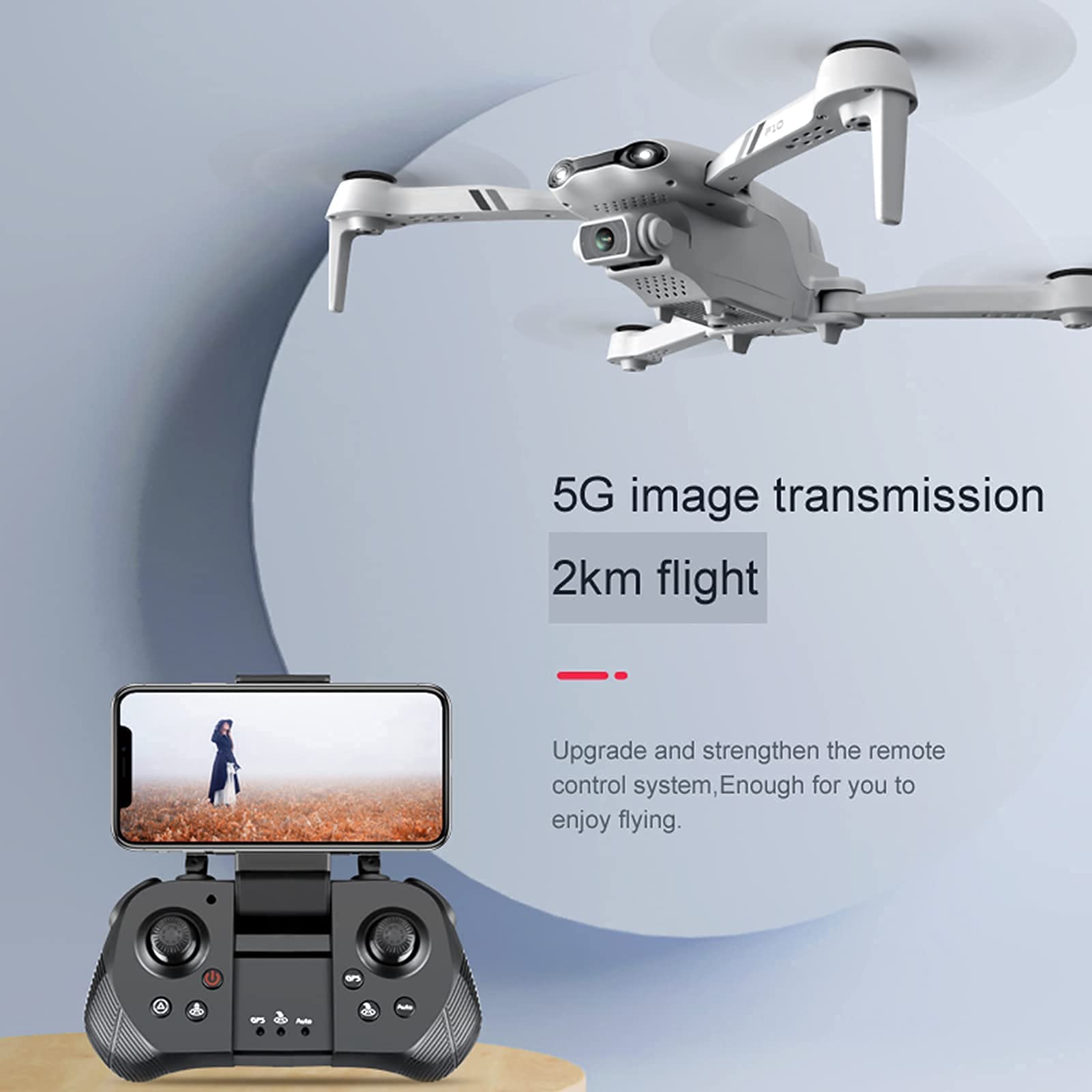 F10 5G GPS Drone with 4K HD Dual Camera - Image 2